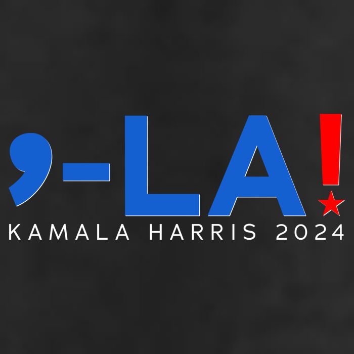 Comma La Kamala Harris 2024 Garment-Dyed Heavyweight T-Shirt