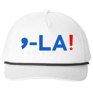 Comma La Kamala Harris 2024 Snapback Five-Panel Rope Hat