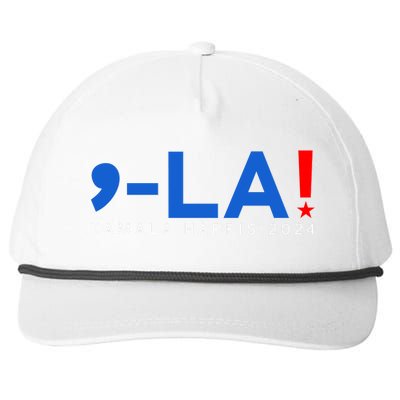 Comma La Kamala Harris 2024 Snapback Five-Panel Rope Hat