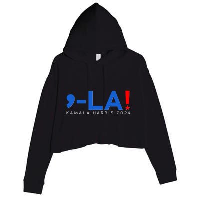 Comma La Kamala Harris 2024 Crop Fleece Hoodie