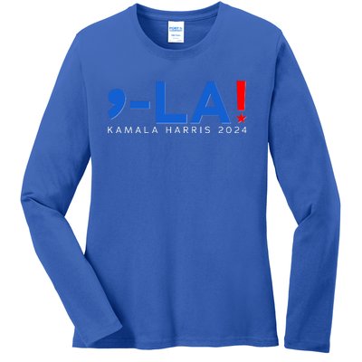 Comma La Kamala Harris 2024 Ladies Long Sleeve Shirt