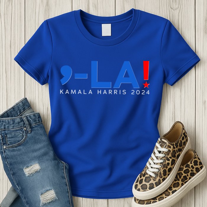 Comma La Kamala Harris 2024 Womens T-Shirt
