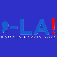 Comma La Kamala Harris 2024 Womens T-Shirt
