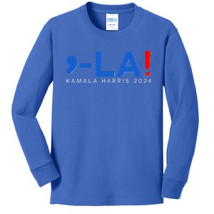 Comma La Kamala Harris 2024 Kids Long Sleeve Shirt