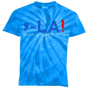 Comma La Kamala Harris 2024 Kids Tie-Dye T-Shirt