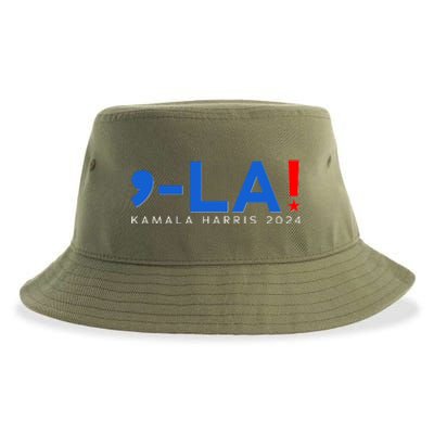 Comma La Kamala Harris 2024 Sustainable Bucket Hat