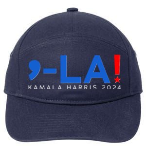 Comma La Kamala Harris 2024 7-Panel Snapback Hat