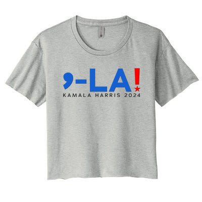 Comma La Kamala Harris 2024 Women's Crop Top Tee