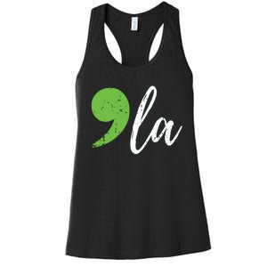 Comma La Kamala Harris Vote 2024 Women's Racerback Tank