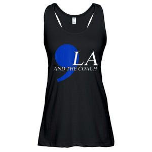 Comma La Kamala Harris Tim Walz Coach 2024 La Comma Ladies Essential Flowy Tank