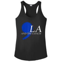 Comma La Kamala Harris Tim Walz Coach 2024 La Comma Ladies PosiCharge Competitor Racerback Tank