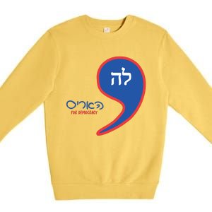 Comma La Kamala Hebrew Alphabet Premium Crewneck Sweatshirt