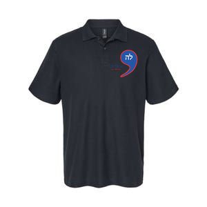 Comma La Kamala Hebrew Alphabet Softstyle Adult Sport Polo