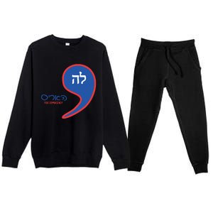 Comma La Kamala Hebrew Alphabet Premium Crewneck Sweatsuit Set