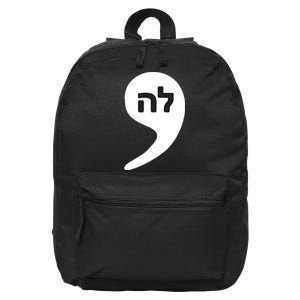 Comma La Kamala Hebrew Alphabet Cute 16 in Basic Backpack