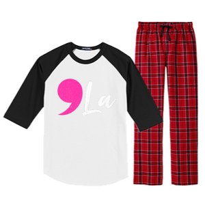 Comma La Kamala Harris President Raglan Sleeve Pajama Set