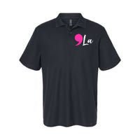 Comma La Kamala Harris President Softstyle Adult Sport Polo