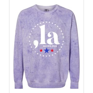 Comma La Kamala Harris For President 2024 Funny Kamala Us Colorblast Crewneck Sweatshirt