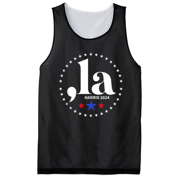 Comma La Kamala Harris For President 2024 Funny Kamala Us Mesh Reversible Basketball Jersey Tank