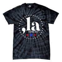 Comma La Kamala Harris For President 2024 Funny Kamala Us Tie-Dye T-Shirt