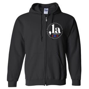 Comma La Kamala Harris For President 2024 Funny Kamala Us Full Zip Hoodie