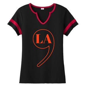 Comma La Kamala Harris Ladies Halftime Notch Neck Tee