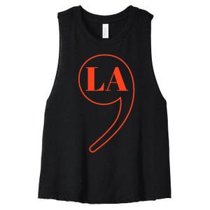 Comma La Kamala Harris Women's Racerback Cropped Tank