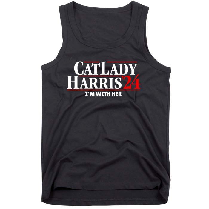 Cat Lady Kamala Harris 2024 IM With Her Tank Top