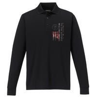 Comma La Kamala Harris 2024 We The People Us Flag Performance Long Sleeve Polo