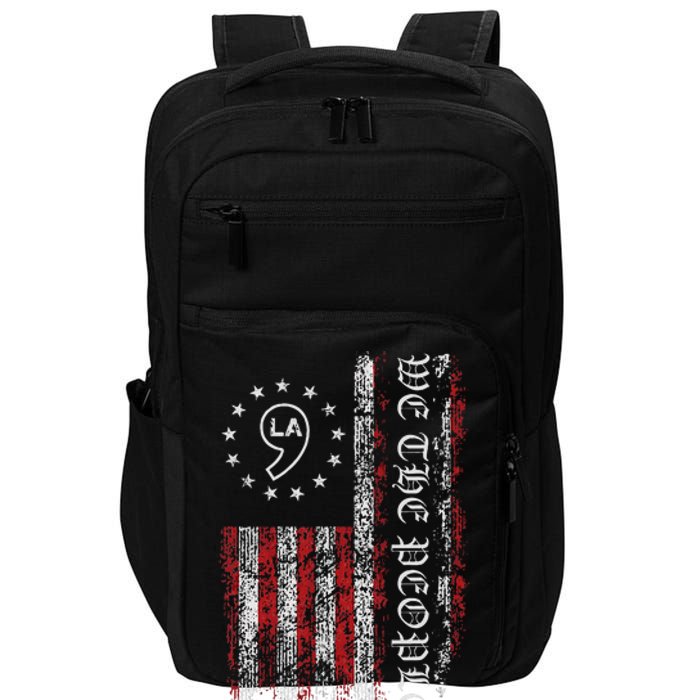 Comma La Kamala Harris 2024 We The People Us Flag Impact Tech Backpack