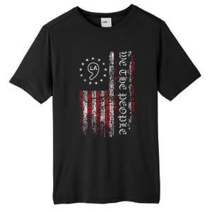 Comma La Kamala Harris 2024 We The People Us Flag Tall Fusion ChromaSoft Performance T-Shirt