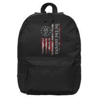 Comma La Kamala Harris 2024 We The People Us Flag 16 in Basic Backpack