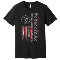 Comma La Kamala Harris 2024 We The People Us Flag Premium T-Shirt