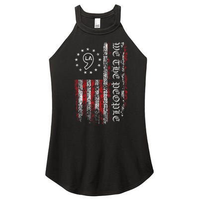 Comma La Kamala Harris 2024 We The People Us Flag Women’s Perfect Tri Rocker Tank