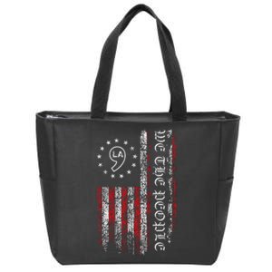 Comma La Kamala Harris 2024 We The People Us Flag Zip Tote Bag