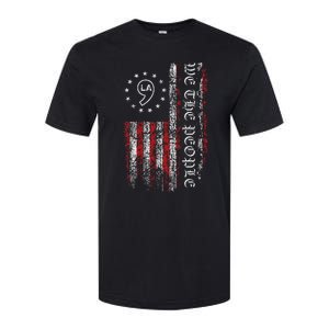 Comma La Kamala Harris 2024 We The People Us Flag Softstyle CVC T-Shirt