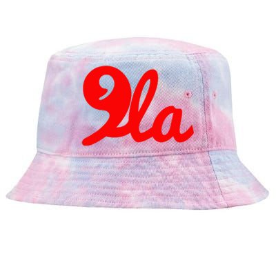 Comma + La Kamala Harris For President 2024 Tie-Dyed Bucket Hat