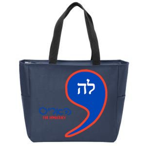 Comma La Kamala Hebrew Alphabet Zip Tote Bag