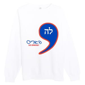 Comma La Kamala Hebrew Alphabet Premium Crewneck Sweatshirt