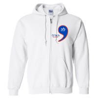 Comma La Kamala Hebrew Alphabet Full Zip Hoodie