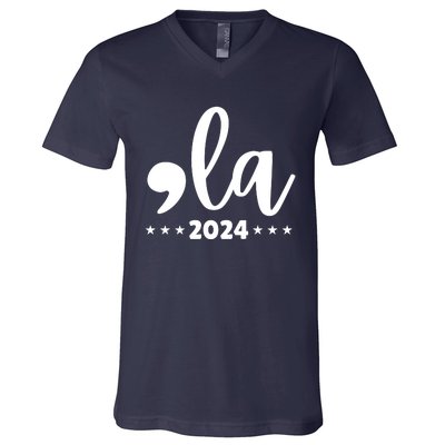 Comma La Kamala Harris 2024 V-Neck T-Shirt