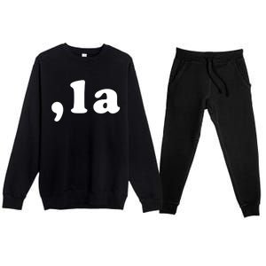 Comma La Kamala Harris Gift Premium Crewneck Sweatsuit Set