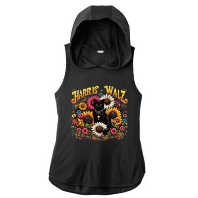 Cat Ladies Kamala Tim Walz Harris Waltz DonT Mess With The Gift Ladies PosiCharge Tri-Blend Wicking Draft Hoodie Tank