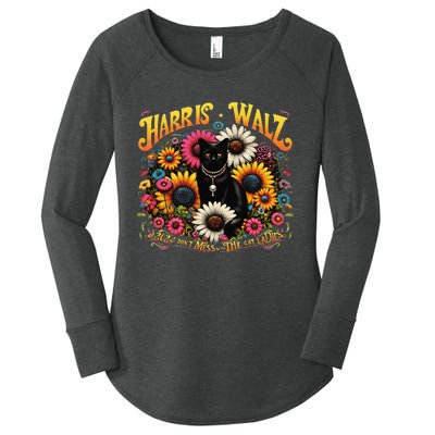 Cat Ladies Kamala Tim Walz Harris Waltz DonT Mess With The Gift Women's Perfect Tri Tunic Long Sleeve Shirt