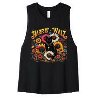 Cat Ladies Kamala Tim Walz Harris Waltz DonT Mess With The Gift Women's Racerback Cropped Tank