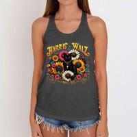 Cat Ladies Kamala Tim Walz Harris Waltz DonT Mess With The Gift Women's Knotted Racerback Tank