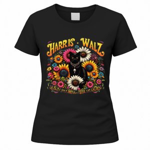 Cat Ladies Kamala Tim Walz Harris Waltz DonT Mess With The Gift Women's T-Shirt