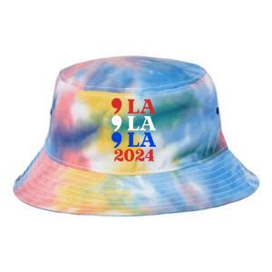 Comma La Kamala Vote For 2024 President Kamala Harris Tie Dye Newport Bucket Hat