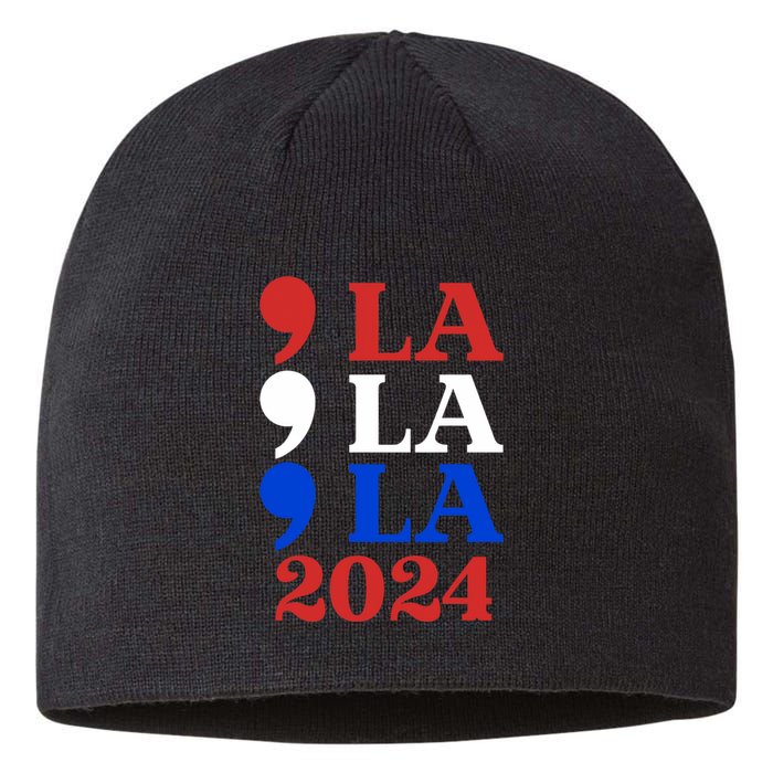 Comma La Kamala Vote For 2024 President Kamala Harris Sustainable Beanie