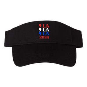 Comma La Kamala Vote For 2024 President Kamala Harris Valucap Bio-Washed Visor